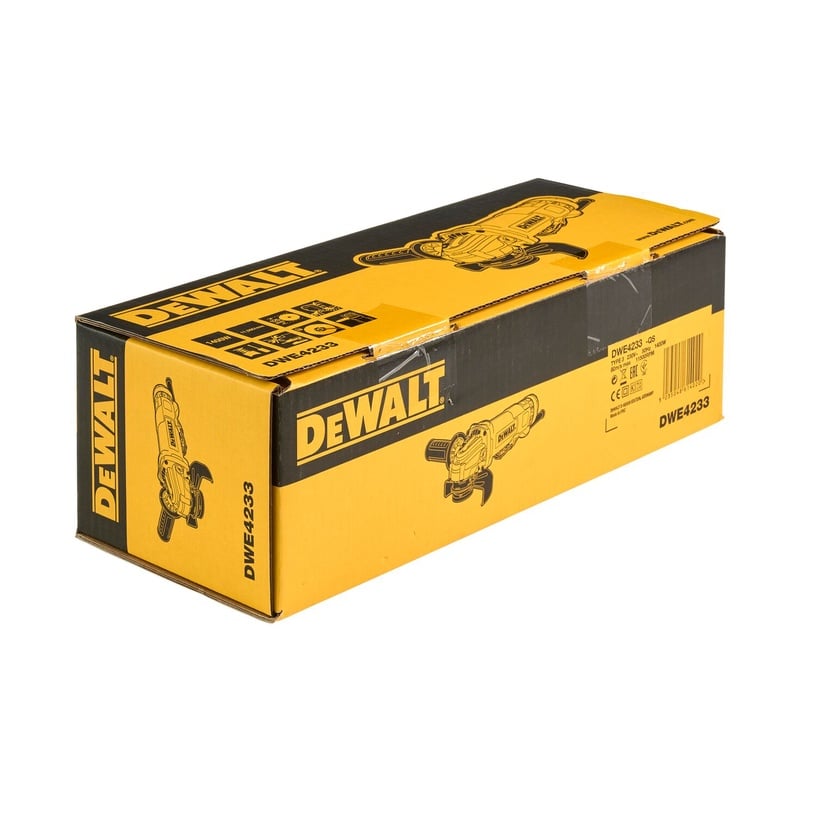 Электрическая углошлифовальная машина Dewalt DWE4233-QS, со щетками, 1400 Вт
