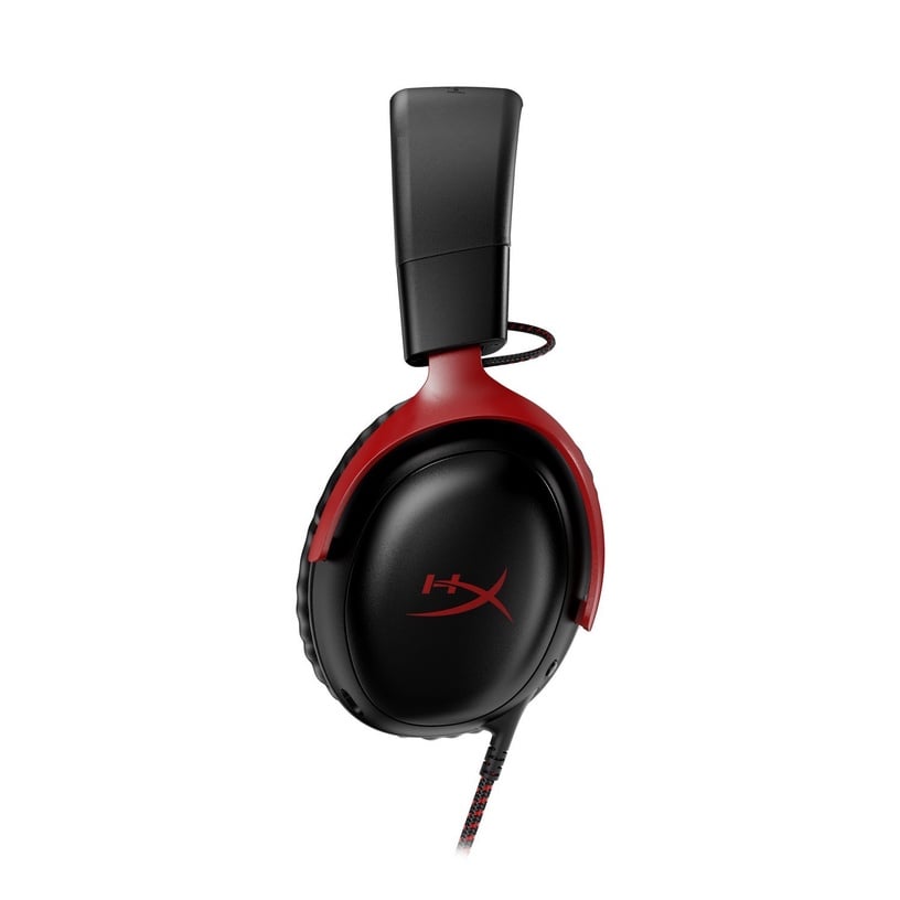 Juhtmega mänguri peakomplekt HyperX Cloud III, must/punane