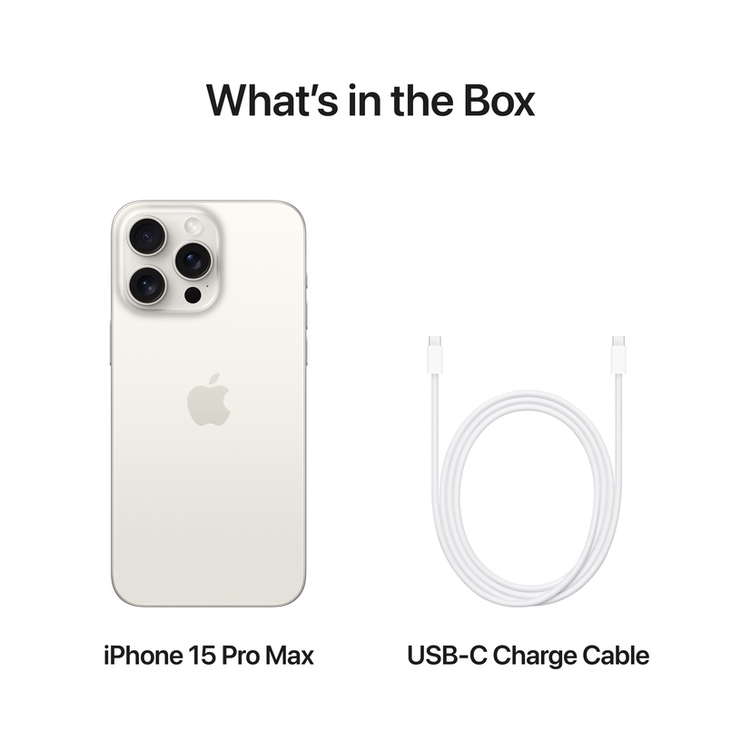 Мобильный телефон Apple iPhone 15 Pro Max, 512 GB, white titanium