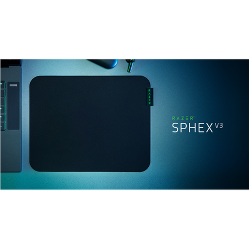 Peles paliktnis Razer Sphex v3, 21.5 cm x 27 cm x 0.4 cm, melna