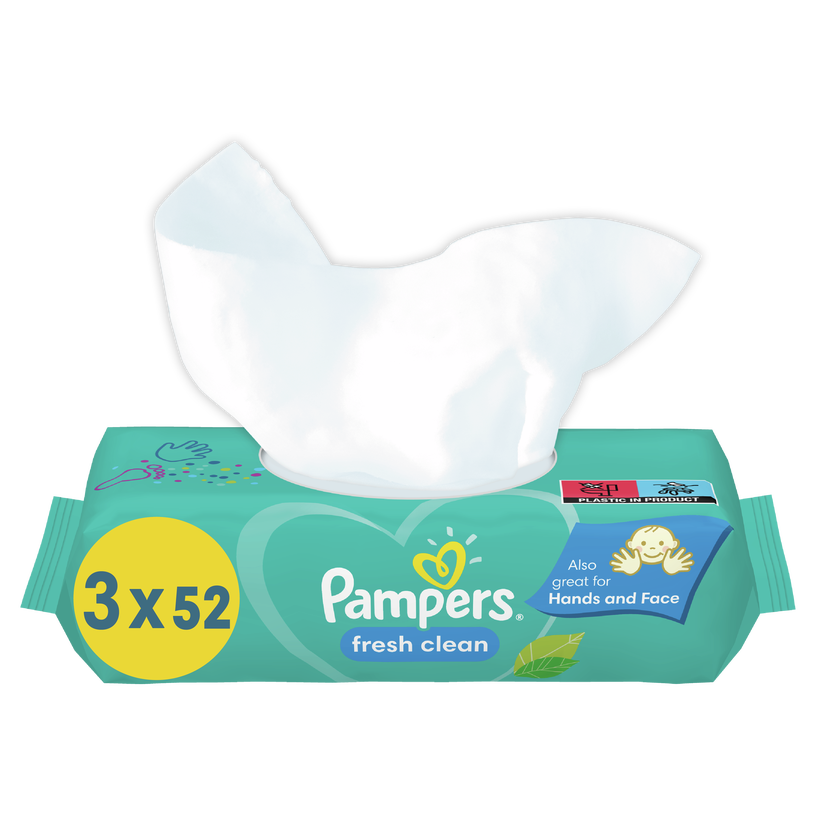Детские влажные салфетки Pampers, 156 шт.