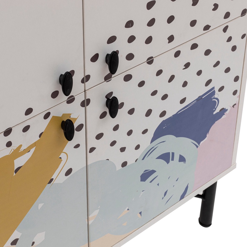 Шкафчики Kalune Design Multi Purpose Dot, белый/многоцветный, 36 см x 95 см x 111 см
