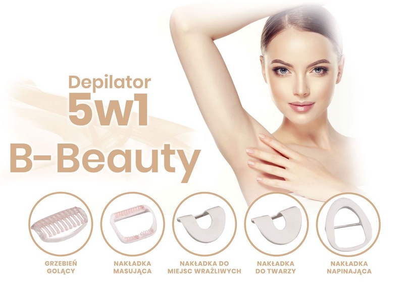 Epilaator Beautifly B-Beauty 5in1, kuldne
