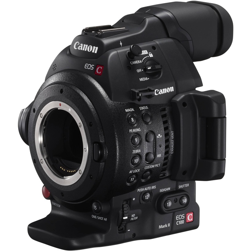 Видеокамера Canon EOS C100 Mark II, черный, 3840 x 2160