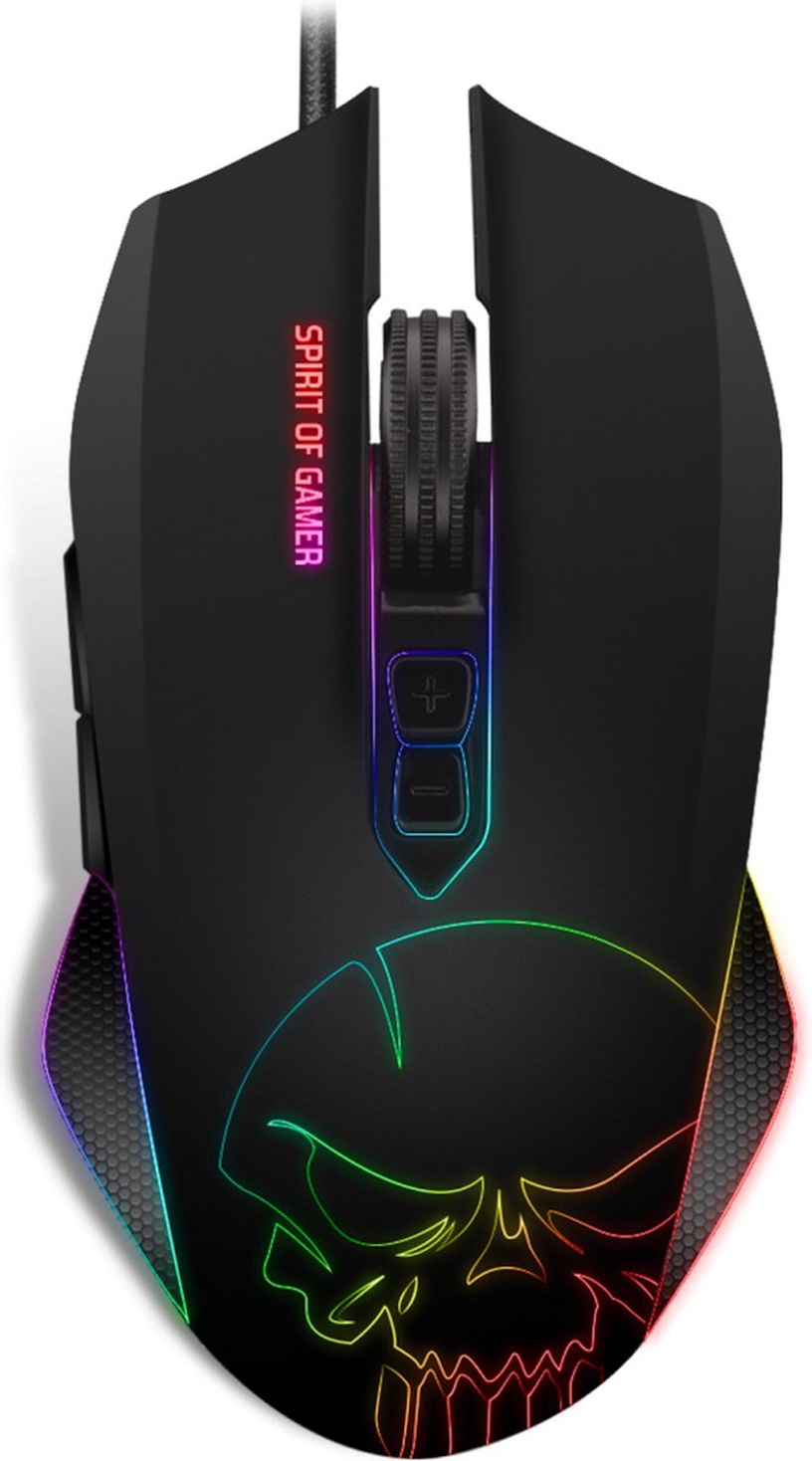 Игровая мышь Spirit Of Gamer Elite M40, с проводом к usb / ps/2, черный