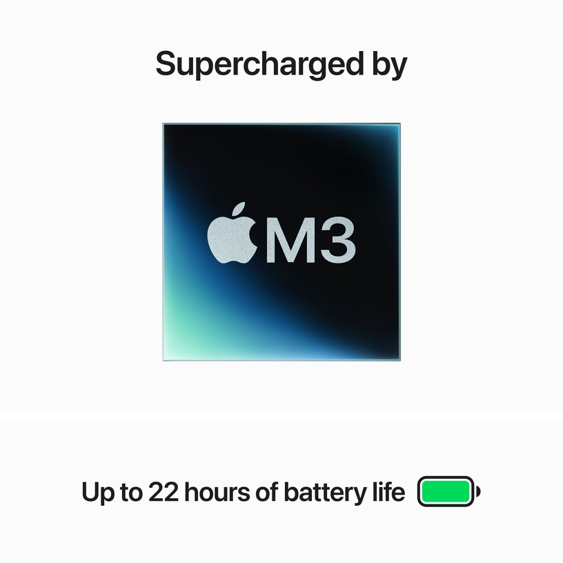 Sülearvuti Apple MacBook Pro 14, Apple M3, 8 GB, 512 GB, 14 ", hall, en/sv