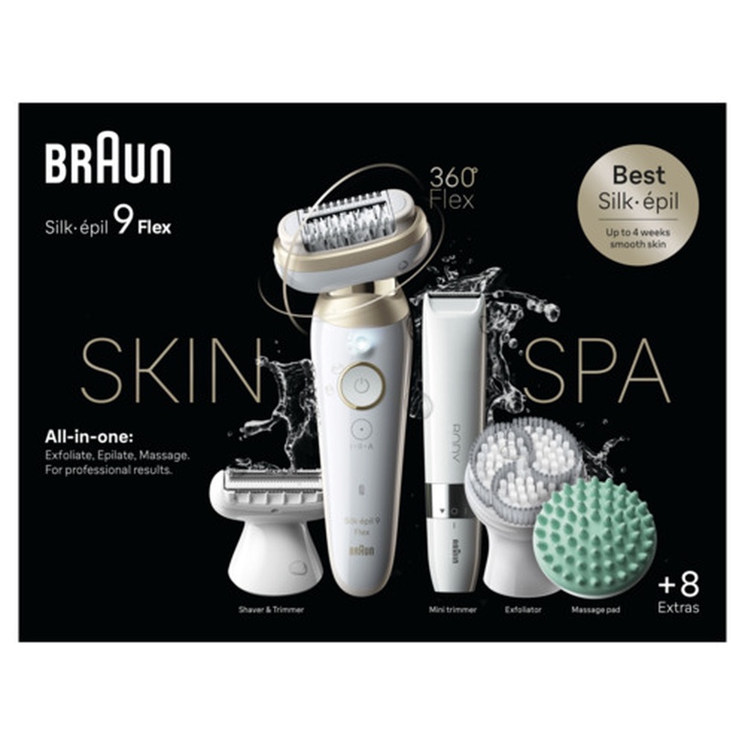 Epilaator Braun Silk•épil 9 Flex SkinSpa SES9-481, valge