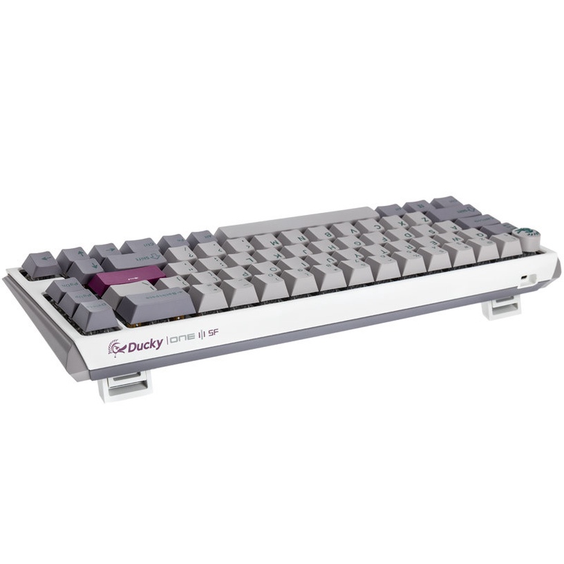 Klaviatūra Ducky One 3 SF One 3 SF Cherry MX Red, Angļu (US), balta/pelēka/gaiši pelēka