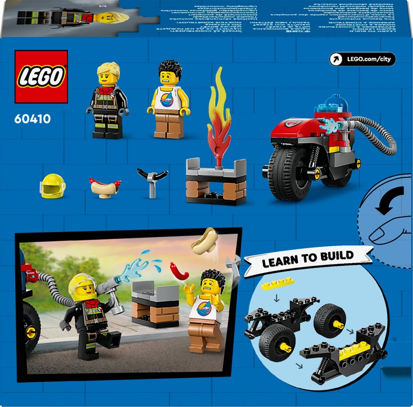 Конструктор LEGO® City Пожарно-спасательный мотоцикл 60410