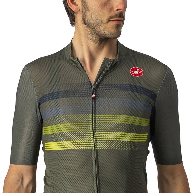 Термофутболка, мужские Castelli Endurance Pro, зеленый, M