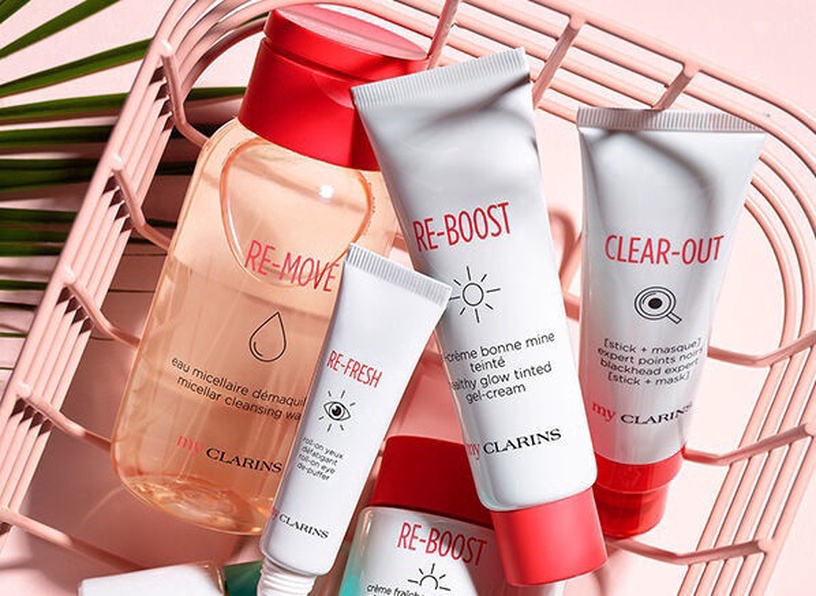 Sejas kopšanas līdzekļu komplekts sievietēm Clarins My Clarins Matifying Essentials, 90 ml, 3 gab.