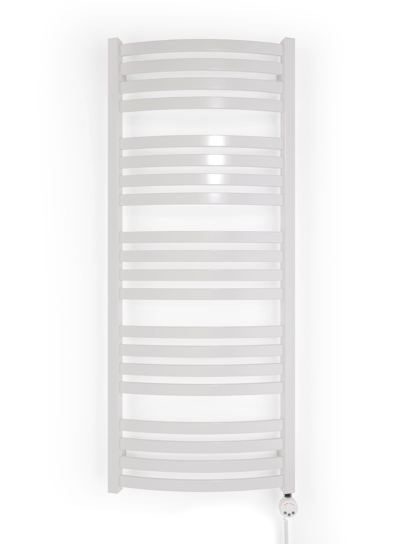 Электрический полотенцесушитель Terma D01, ral 9016, 50 см x 121 см, 400 Вт