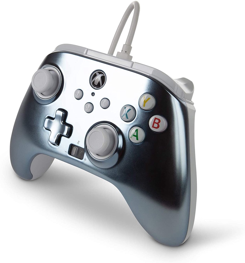 Игровой контроллер PowerA Enhanced Metallic Ice Wired Controller for Nintendo Switch, серебристый