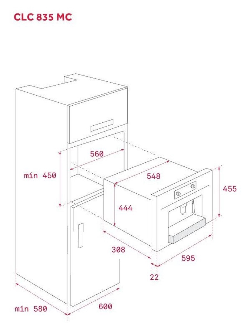 Iebūvēts kafijas automāts Teka Maestro CLC 835 MC Wish