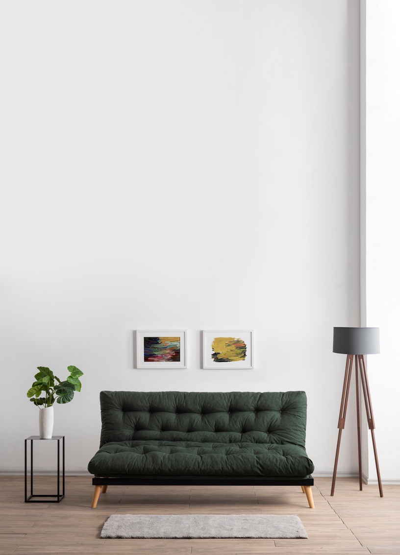 Диван-кровать Atelier Del Sofa Saki, зеленый, 185 x 82 см x 92 см