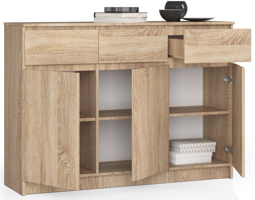 Комод Akord K140, дуб сонома, 40 см x 138 см x 99 см