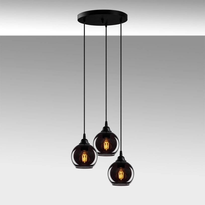 Lampa karināms Opviq Smoked 011, 120 W, E27