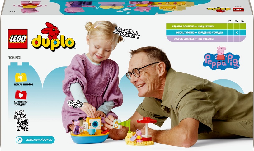 Конструктор LEGO® Duplo Путешествие на лодке со Свинкой Пеппой 10432