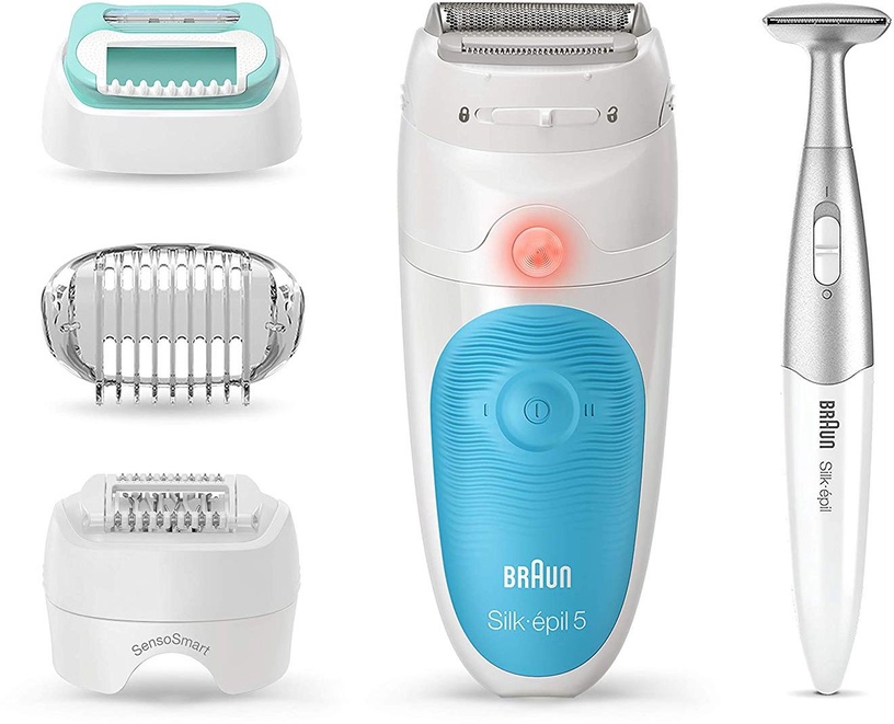 Epilators Braun SES 5810, zila/balta