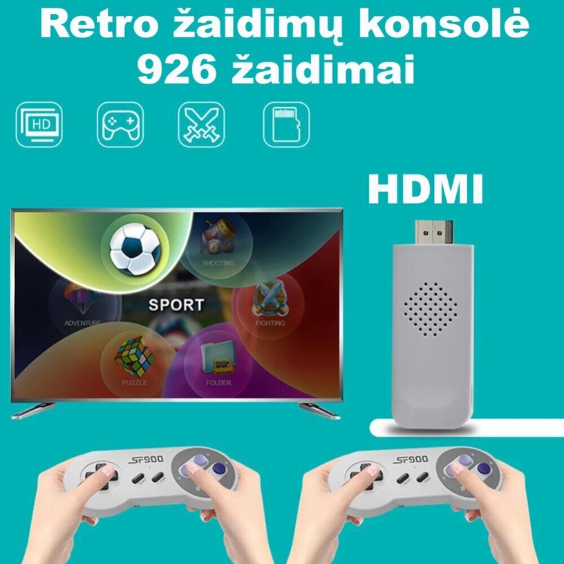 Spēļu dators HappyJoe SF900, HDMI