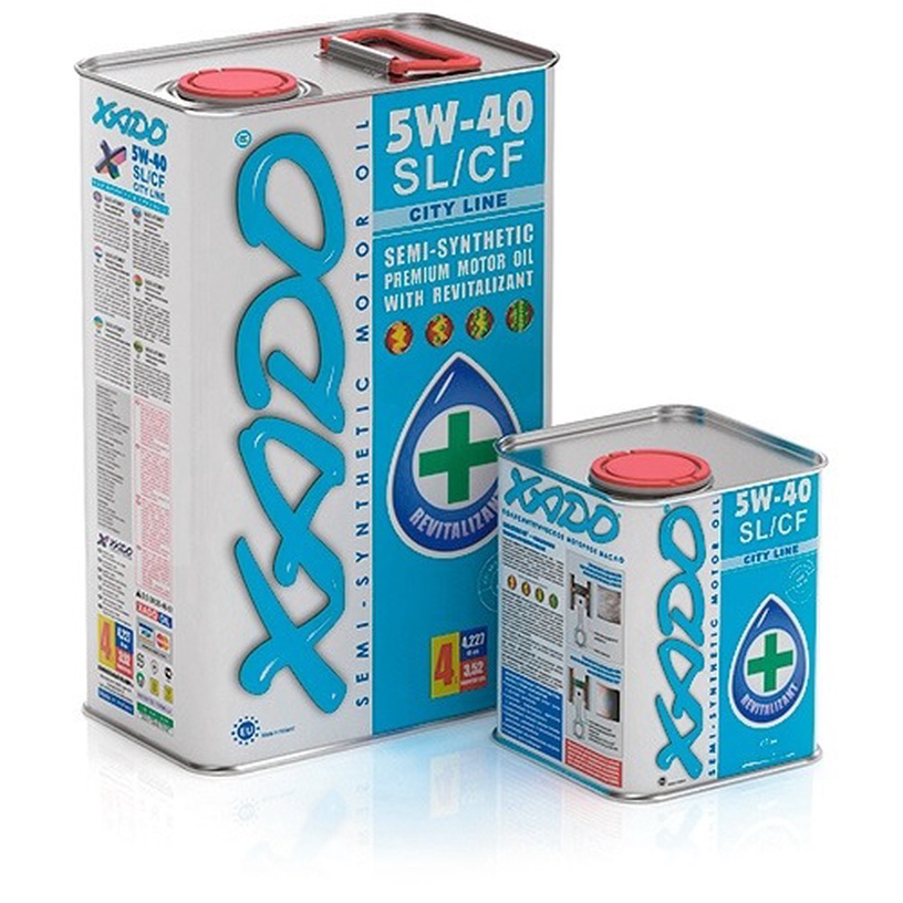 Motoreļļa Xado SL/CF 5W - 40, daļēji sintētiska, 5 l