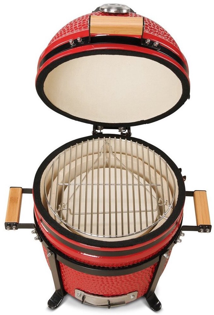 Grill Kamado Bono Minimo, punane, 40 cm