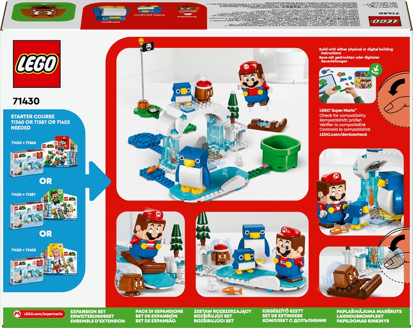 Конструктор LEGO® Super Mario Дополнительный набор «Снежные приключения семьи пингвинов» 71430