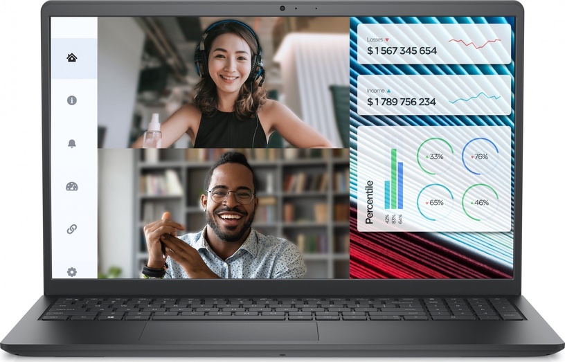 Sülearvuti Dell Vostro 15 3520, Intel® Core™ i5-1235U, 16 GB, 1 TB, 15.6 ", Intel HD, must, en
