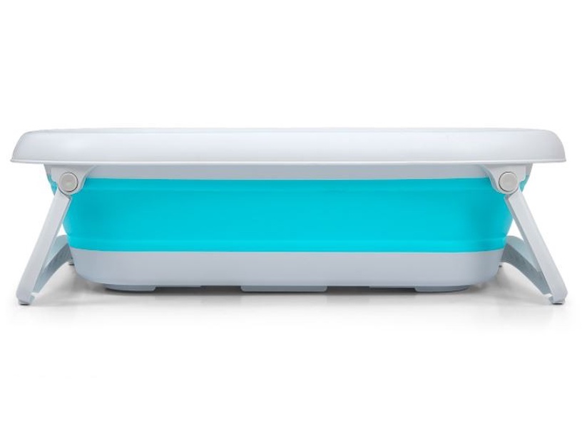 Детская ванночка Milly Mally Foldable Bathtub Aqua, синий/белый, 80 см