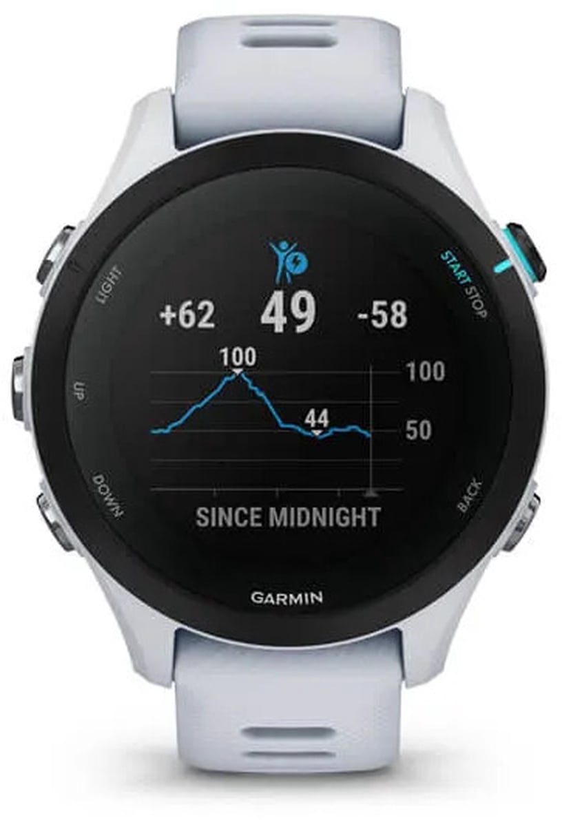 Viedais pulkstenis Garmin Forerunner® 255S Music GPS 41mm 010-02641-33, balta