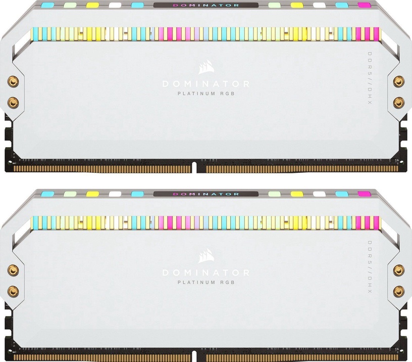 Operatīvā atmiņa (RAM) Corsair Dominator Platinum RGB, DDR5, 64 GB, 6200 MHz, ar gaismu (bojāts iepakojums)