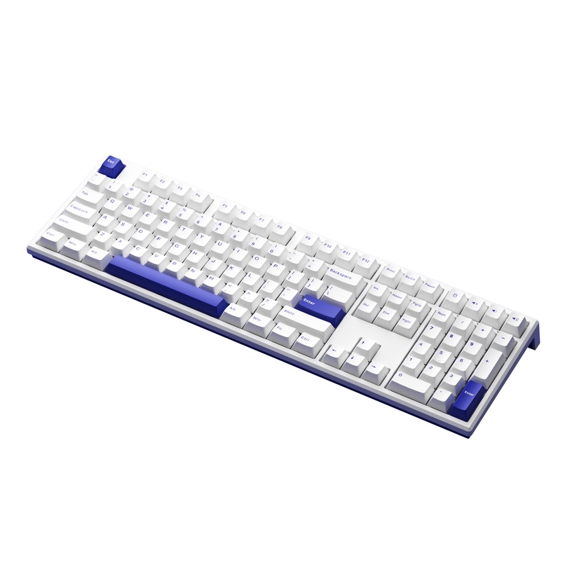 Клавиатура Akko MG108B V3 Pro Cream Blue, Английский (US), синий/белый, беспроводная