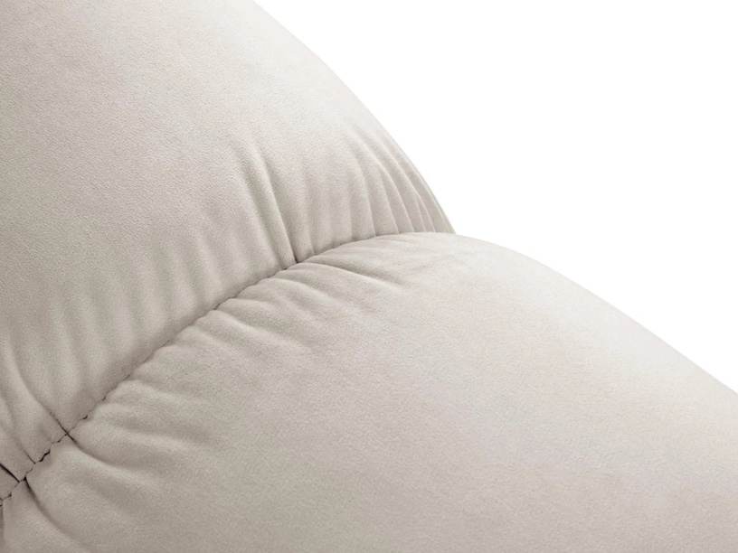 Пуф Micadoni Home Bellis Velvet, бежевый, 94 см x 94 см x 39 см