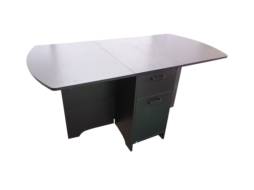 Galds izvelkams Domoletti, melna, 40 - 160 cm x 80 cm x 75 cm