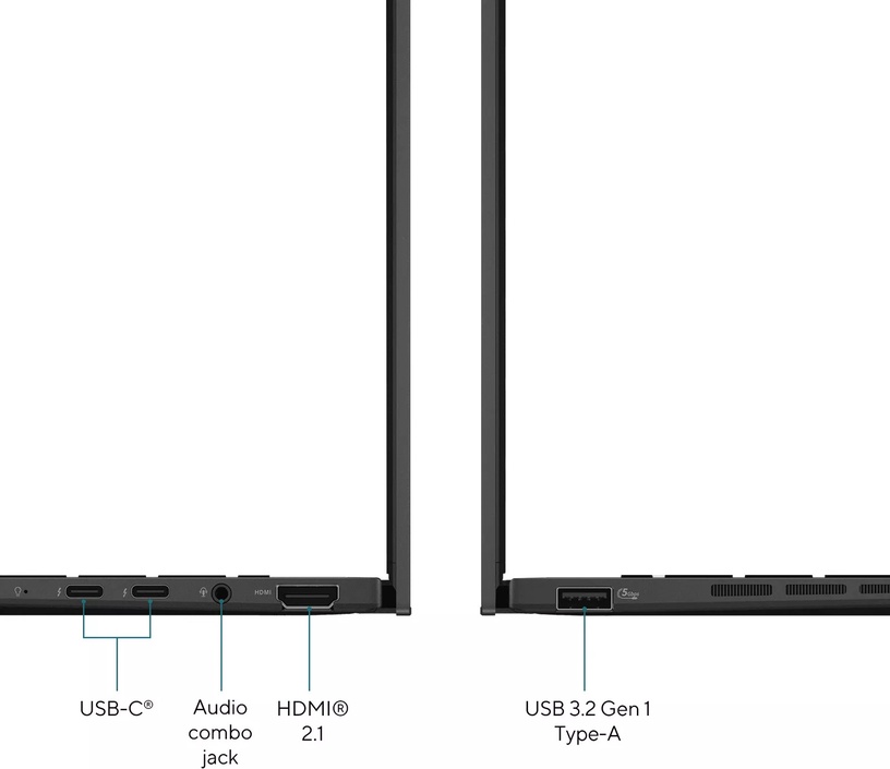 Portatīvais dators ZenBook Q415MA-U5512, Intel Core Ultra 5, 8 GB, 512 GB, 14 ", Intel HD, pelēka, en