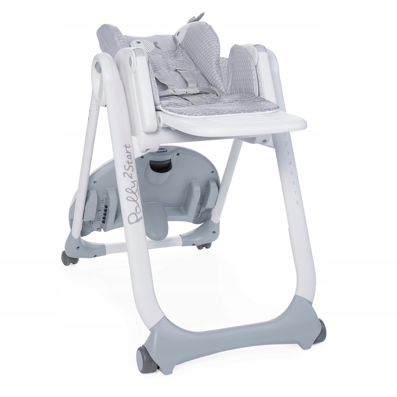 Стульчик для кормления Chicco Polly 2 Start, серый