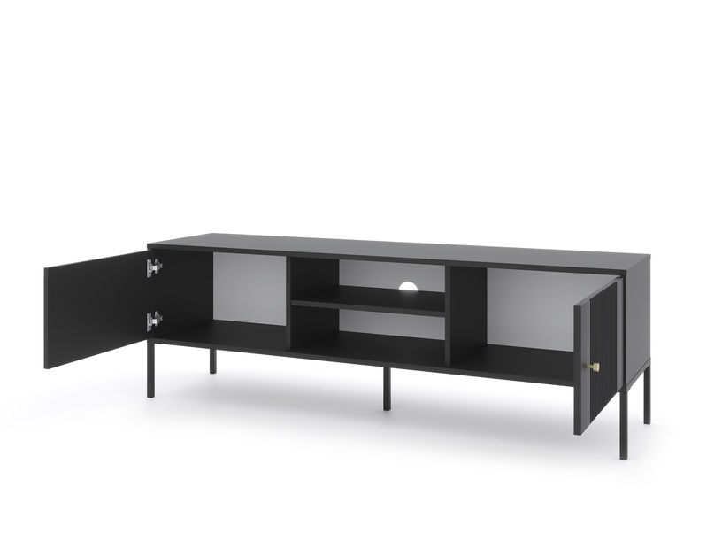 TV-kapp Iseo IS01, must, 39 cm x 154.5 cm x 50.5 cm