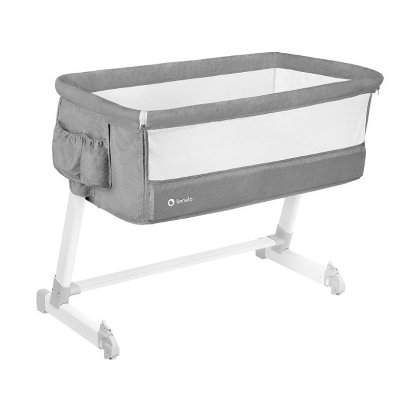 Детская кроватка Lionelo Theo Concrete, серый