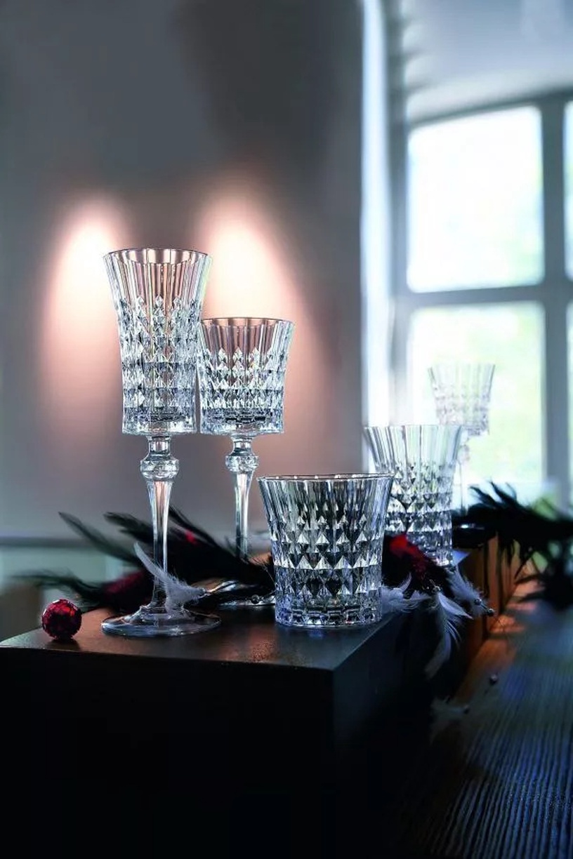 Vīna glāžu komplekts Cristal dArques Lady Diamond L9744, kristalīna, 0.19 l, 6 gab.