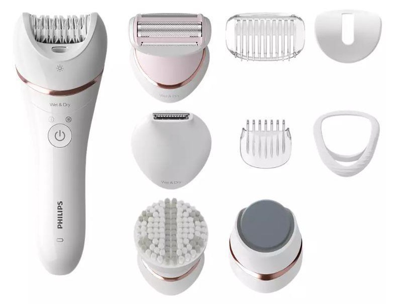 Эпилятор Philips BRE740/90, белый