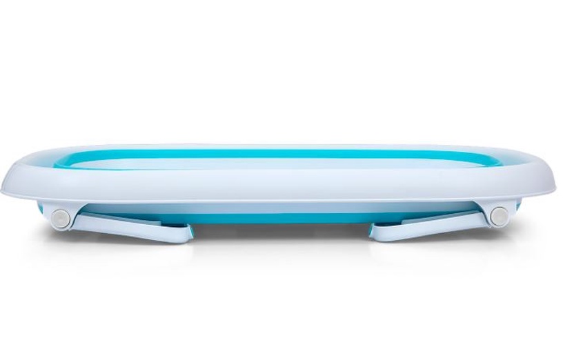 Детская ванночка Milly Mally Foldable Bathtub Aqua, синий/белый, 80 см