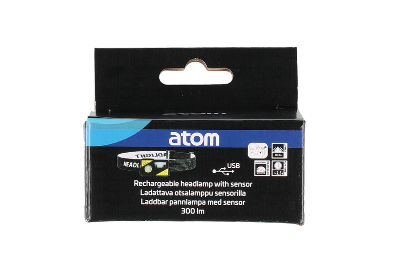 Фонарь на голову Atom Lightweight Sensor Headlamp 619424, 3 Вт
