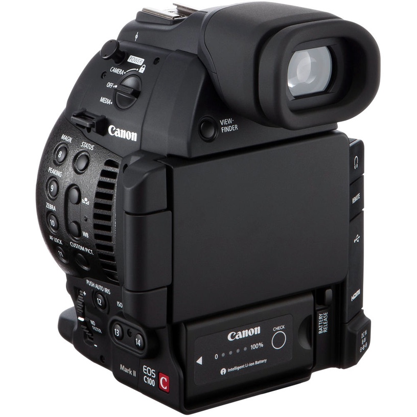 Видеокамера Canon EOS C100 Mark II, черный, 3840 x 2160
