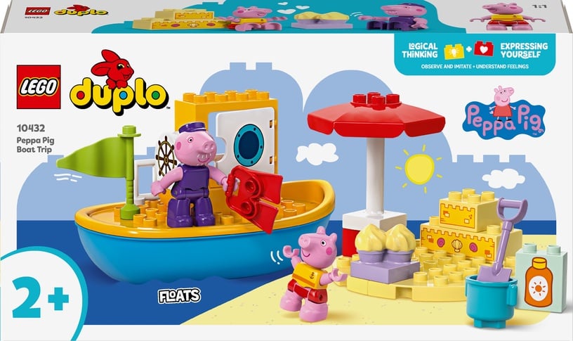Конструктор LEGO® Duplo Путешествие на лодке со Свинкой Пеппой 10432