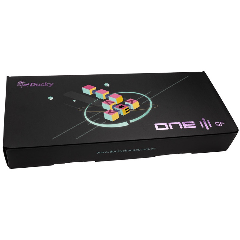 Klaviatūra Ducky One 3 SF One 3 SF Cherry MX Red, Angļu (US), balta/pelēka/gaiši pelēka