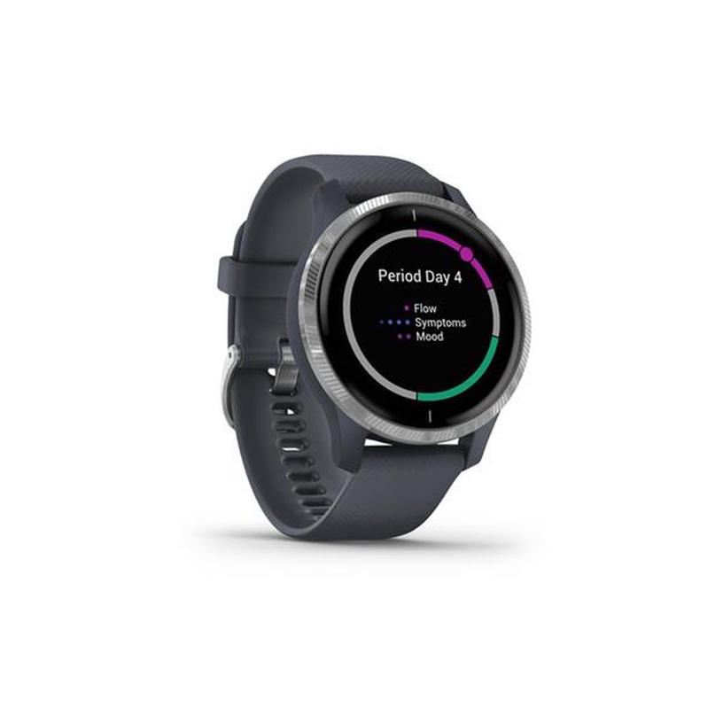 Viedais pulkstenis Garmin Venu Black Slate Grey, zila