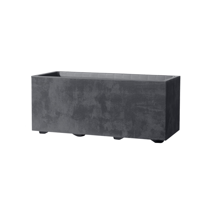 Lillepott Deroma 9DG24SZA, polüpropüleen (pp)/polümeer, 59 cm x 25 cm, antratsiit