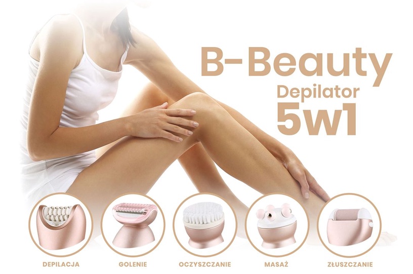 Epilaator Beautifly B-Beauty 5in1, kuldne