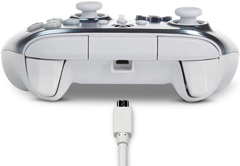 Игровой контроллер PowerA Enhanced Metallic Ice Wired Controller for Nintendo Switch, серебристый
