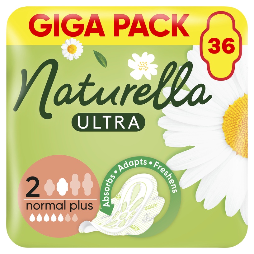 Higiēniskās paketes Naturella Ultra, Normal Plus, 36 gab.